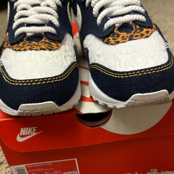 Nike Air Max 1 Premium ‘Denim Leopard’ Sneakers LIKE NEW! - Picture 11 of 13